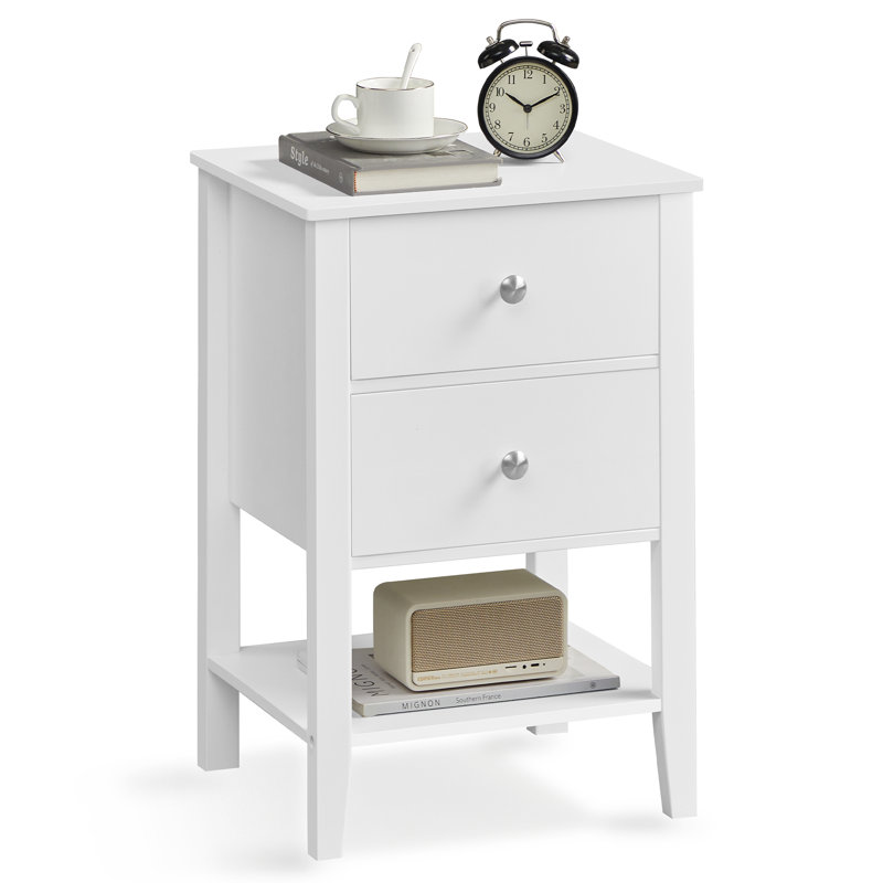 Wayfair white bedside table discount